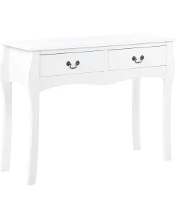 Beliani Konsolipoyta 2 Laatikkoa Valkoinen Klawock Best