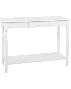 Beliani Konsolipoyta Laatikko Valkoinen Tobago New