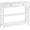 Beliani Konsolipoyta Laatikko Valkoinen Montgomery Best