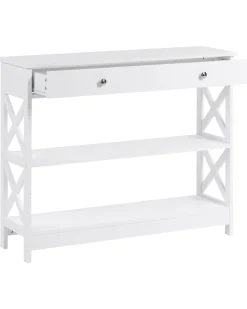Beliani Konsolipoyta Laatikko Valkoinen Montgomery Best