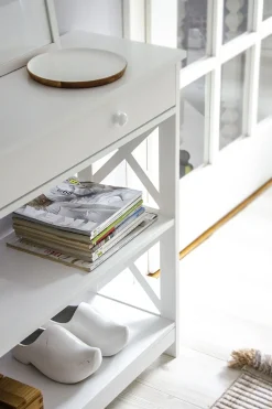 Beliani Konsolipoyta Laatikko Valkoinen Montgomery Best