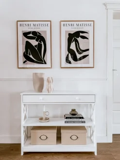 Beliani Konsolipoyta Laatikko Valkoinen Montgomery Best