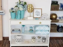 Beliani Konsolipoyta Laatikko Valkoinen Montgomery Best