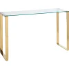 Beliani Konsolipoyta Lasitasolla Ruostumaton Teras Kulta Tilon Sale