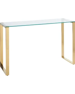 Beliani Konsolipoyta Lasitasolla Ruostumaton Teras Kulta Tilon Sale