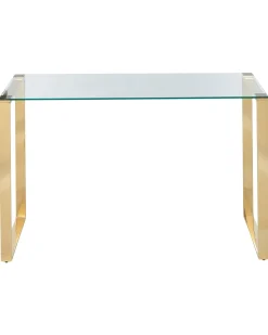 Beliani Konsolipoyta Lasitasolla Ruostumaton Teras Kulta Tilon Sale