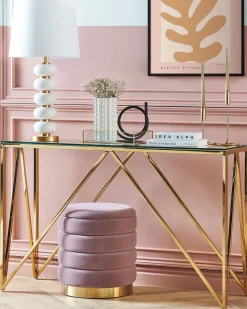 Beliani Konsolipoyta Lasitasolla Rosteri Kulta Weso Clearance