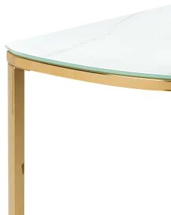 Beliani Konsolipoyta Marmorikuvio Valkoinen/Kulta Orita Flash Sale