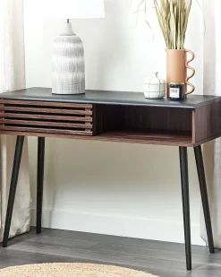 Beliani Konsolipoyta Tumma Puu Perth Cheap