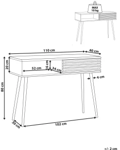 Beliani Konsolipoyta Tumma Puu Perth Cheap