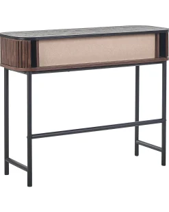 Beliani Konsolipoyta Tumma Puu/Musta Jose Best Sale