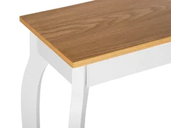 Beliani Konsolipoyta Vaalea Puu/Valkoinen Hartford Shop