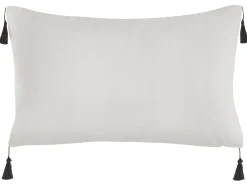 Beliani Koristetyyny 2 Kpl 30 X 50 Cm Mustavalkoinen Schefflera Fashion