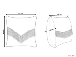 Beliani Koristetyyny 45 X 45 Cm Beige Sofca Cheap