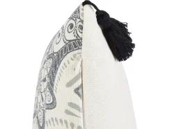 Beliani Koristetyyny Beige/Harmaa 45 X 45 Cm 2 Kpl Blechnum Fashion