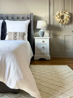 Beliani Koristetyyny Beige/Musta 30 X 50 Cm 2 Kpl Pulmonaria Clearance