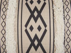 Beliani Koristetyyny Beige/Musta 30 X 50 Cm 2 Kpl Pulmonaria Clearance