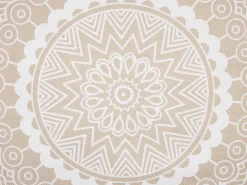 Beliani Koristetyyny Beige/Valkoinen 45 X 45 Cm 2 Kpl Geranium Best