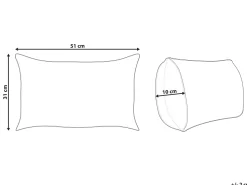 Beliani Koristetyyny Juutti Monivarinen 30 X 50 Cm Beel Cheap