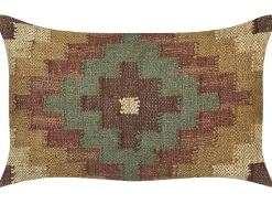 Beliani Koristetyyny Juutti Monivarinen 30 X 50 Cm Maguri Outlet