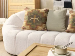 Beliani Koristetyyny Juutti Monivarinen 45 X 45 Cm Pulicat Online