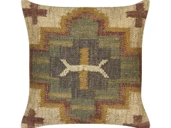 Beliani Koristetyyny Juutti Monivarinen 45 X 45 Cm 2 Kpl Pulicat Best