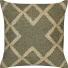 Beliani Koristetyyny Juutti Vihrea/Beige 45 X 45 Cm Gopi Fashion