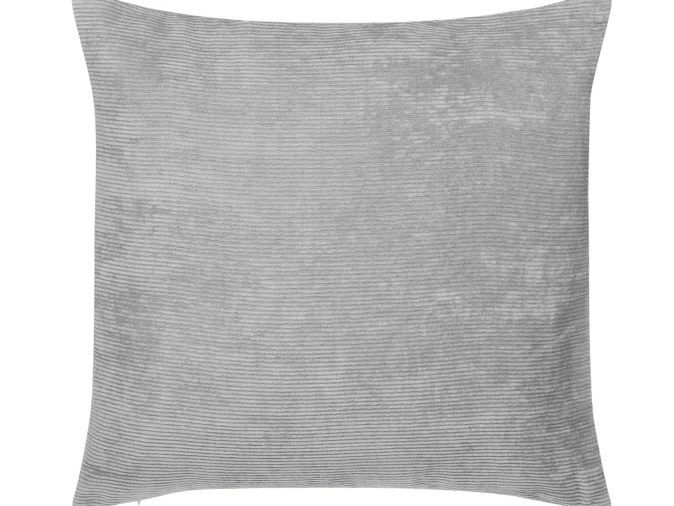 Beliani Koristetyyny Kangas Harmaa 45 X 45 Cm 2 Kpl Nolana Best