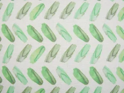 Beliani Koristetyyny Kangas Valkoinen/Vihrea 45 X 45 Cm 2 Kpl Prunus Flash Sale