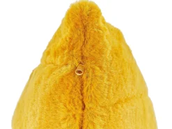 Beliani Koristetyyny Keinoturkis Keltainen 45 X 45 Cm 2 Kpl Pumila Outlet