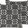 Beliani Koristetyyny 2Kpl 45 X 45 Cm Mustavalkoinen Beskoz Best Sale