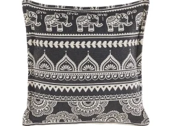 Beliani Koristetyyny 2Kpl 45 X 45 Cm Mustavalkoinen Atabagi Fashion