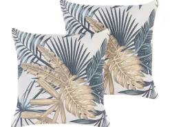 Beliani Koristetyyny Monivarinen 45 X 45 Cm 2 Kpl Tagetes Store