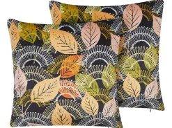 Beliani Koristetyyny Monivarinen 45 X 45 Cm 2 Kpl Lagurus Hot