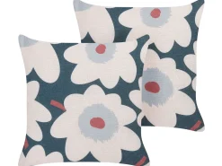 Beliani Koristetyyny Monivarinen 45 X 45 Cm 2 Kpl Sesbania Shop