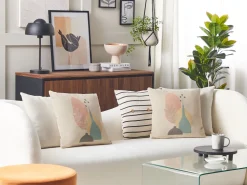 Beliani Koristetyyny Monivarinen 45 X 45 Cm 2 Kpl Cardoon Discount