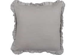Beliani Koristetyyny Pellava Harmaa 45 X 45 Cm 2 Kpl Glabra Outlet