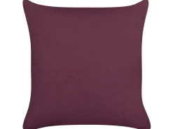 Beliani Koristetyyny Pellava Purppura 45 X 45 Cm 2 Kpl Sagina Outlet