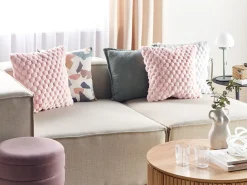 Beliani Koristetyyny Pellava Tummanharmaa 45 X 45 Cm 2 Kpl Subulata Discount