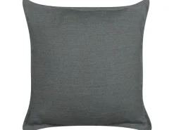 Beliani Koristetyyny Pellava Tummanharmaa 45 X 45 Cm 2 Kpl Subulata Discount