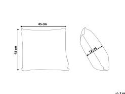 Beliani Koristetyyny Punottu Vaaleanpunainen 45 X 45 Cm Cheap