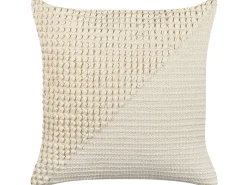 Beliani Koristetyyny Puuvilla Beige 45 X 45 Cm 2 Kpl Pellaea Best Sale