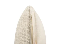 Beliani Koristetyyny Puuvilla Beige 45 X 45 Cm 2 Kpl Pellaea Best Sale