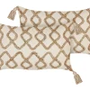 Beliani Koristetyyny Puuvilla Beige 30 X 50 Cm 2 Kpl Incana Best Sale