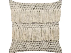 Beliani Koristetyyny Puuvilla Beige 45 X 45 Cm Iresine Best Sale