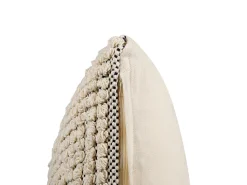 Beliani Koristetyyny Puuvilla Beige 45 X 45 Cm Iresine Best Sale