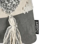 Beliani Koristetyyny Puuvilla Beige/Harmaa 45 X 45 Cm 2 Kpl Alocasia Flash Sale