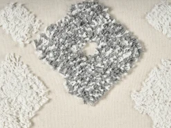 Beliani Koristetyyny Puuvilla Beige/Harmaa 45 X 45 Cm 2 Kpl Alocasia Flash Sale