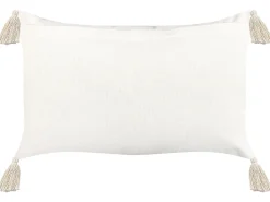 Beliani Koristetyyny Puuvilla Beige/Sininen 35 X 55 Cm 2 Kpl Lupinus Sale