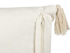 Beliani Koristetyyny Puuvilla Beige/Sininen 35 X 55 Cm 2 Kpl Lupinus Sale